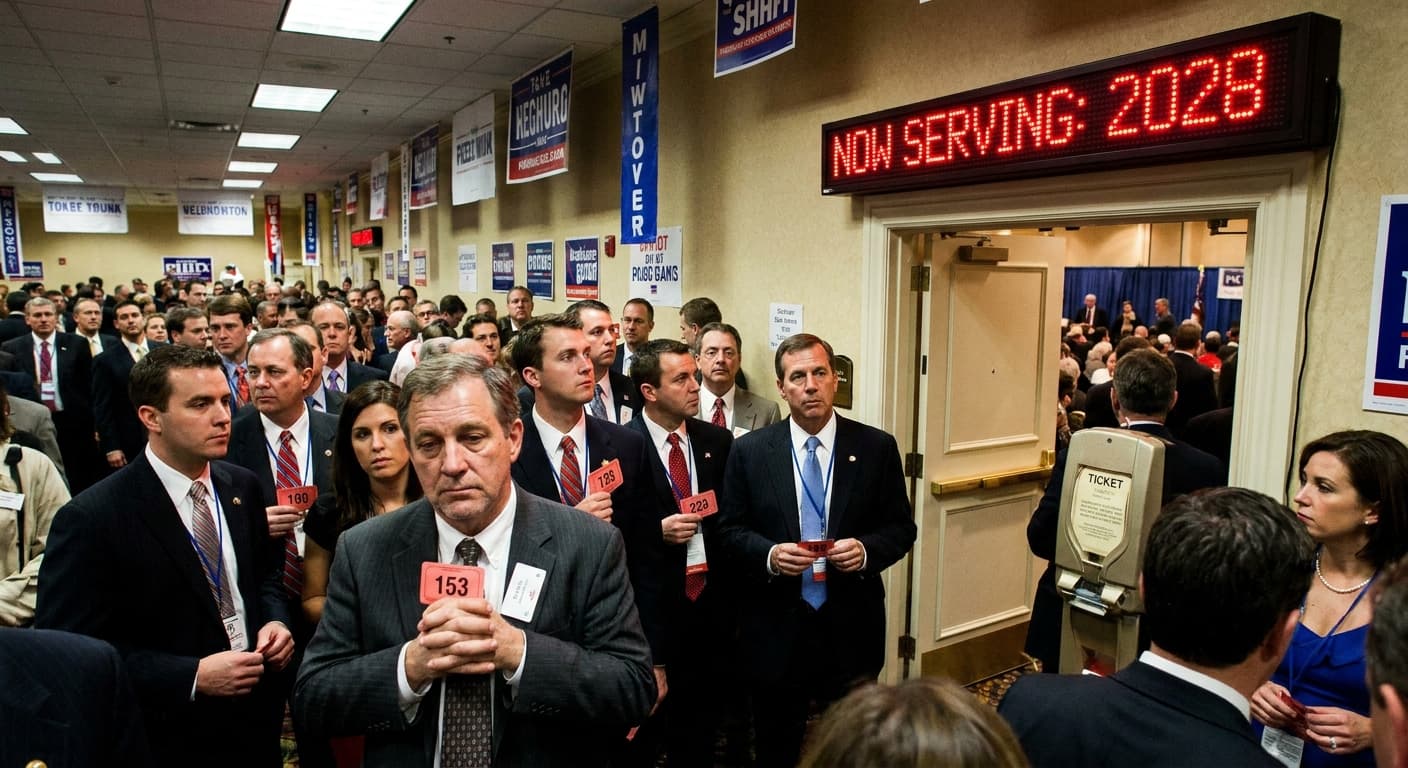 2028 Presidential Shadow Primary Now Operates Like Deli Counter