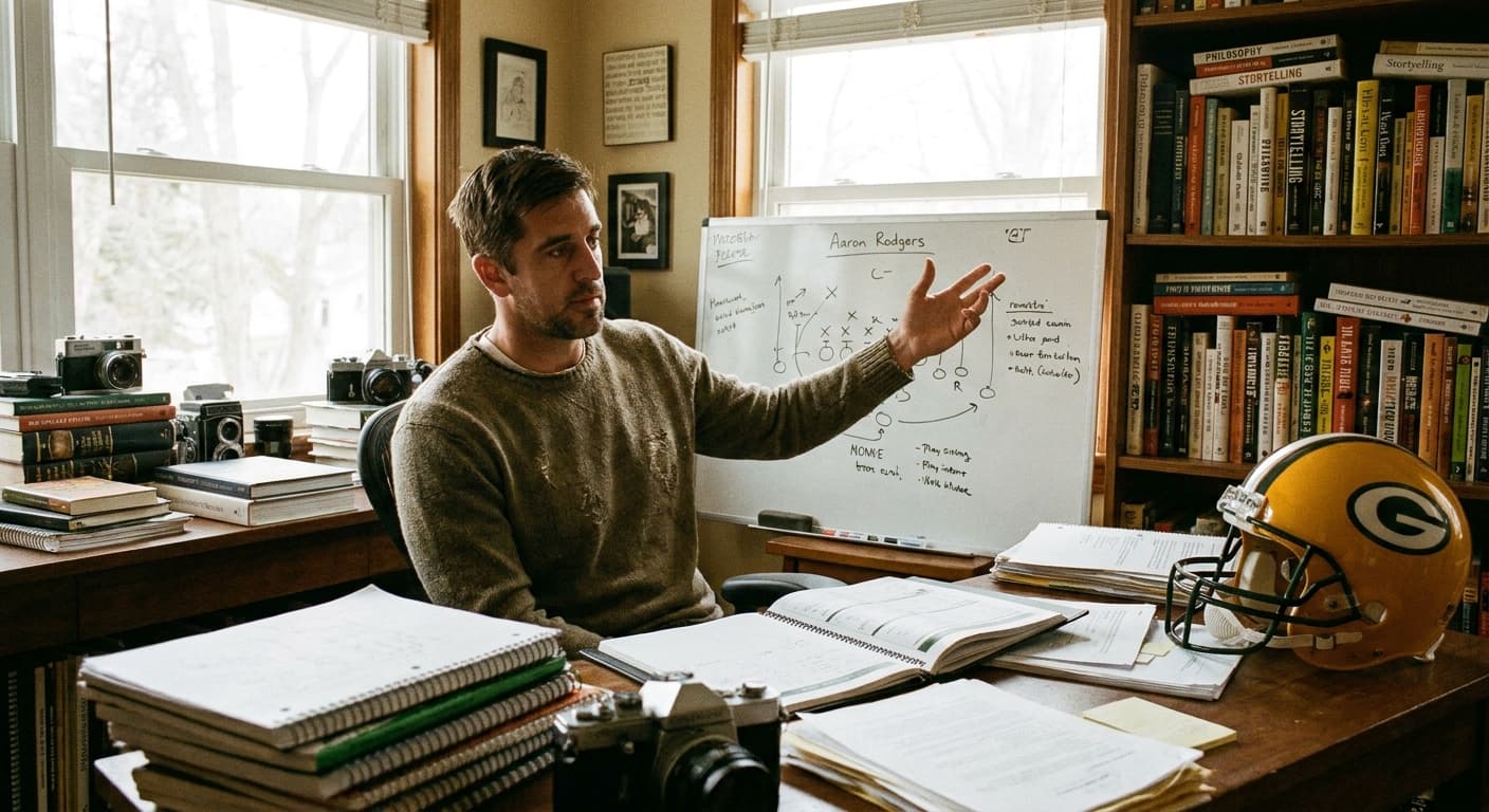 Aaron Rodgers Confirms Favorite Play in Playbook Is Still 'Manufactured Offseason Drama Left'