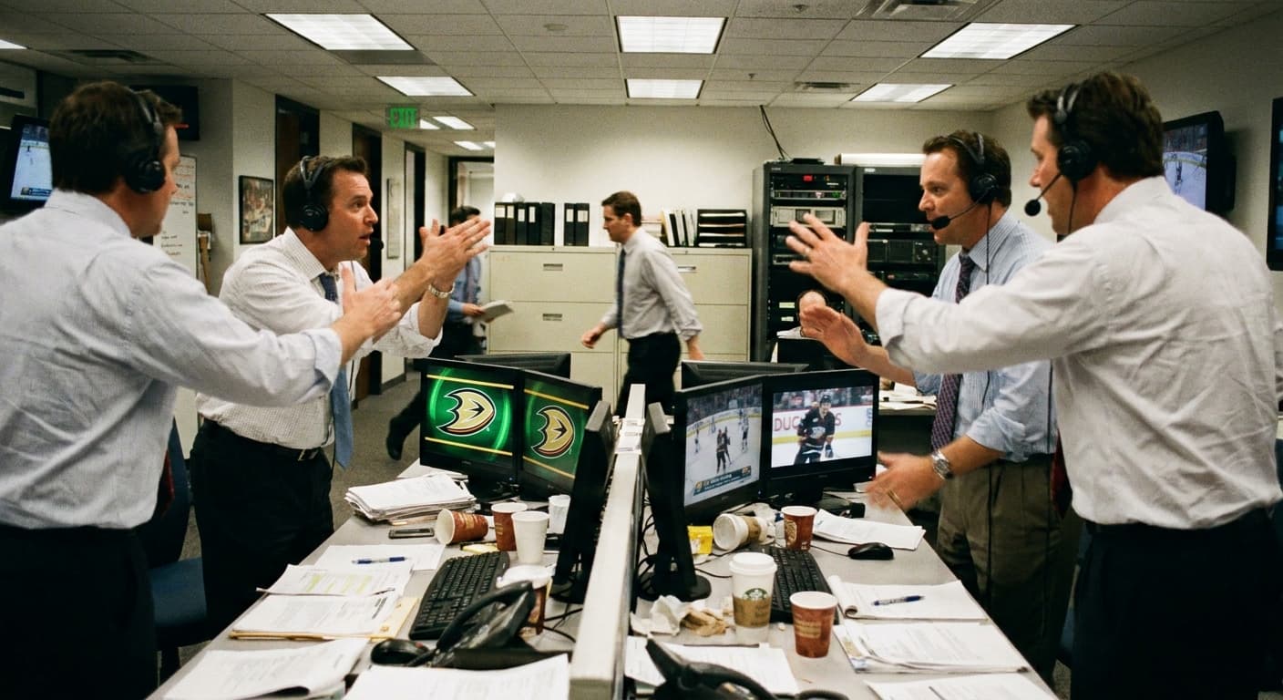 Anaheim Ducks End Oilers' Reign, Force Sportscasters into Scramble to Recall Ducks’ Existence