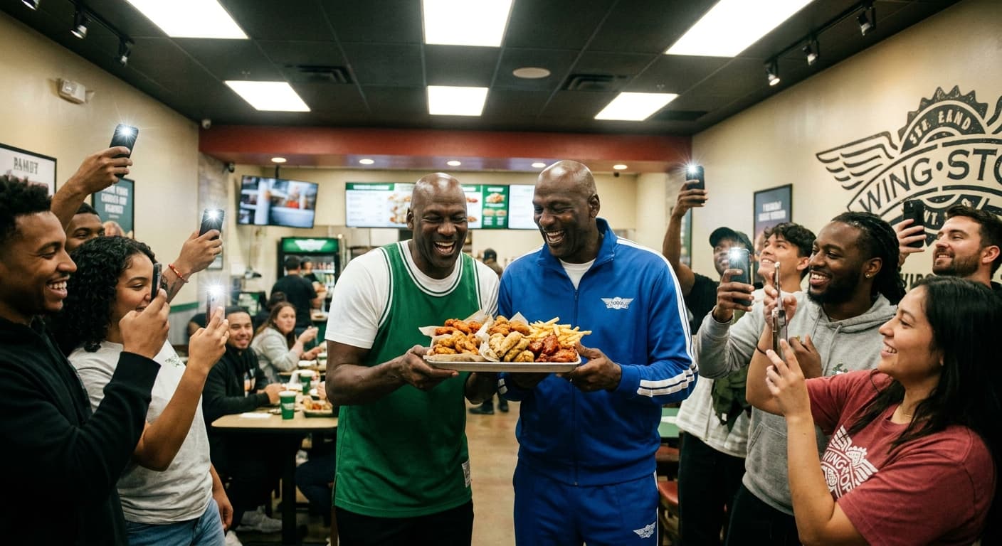 Barkster and Jumpman End 14-Year Feud via Unbelievable Wingstop Truce