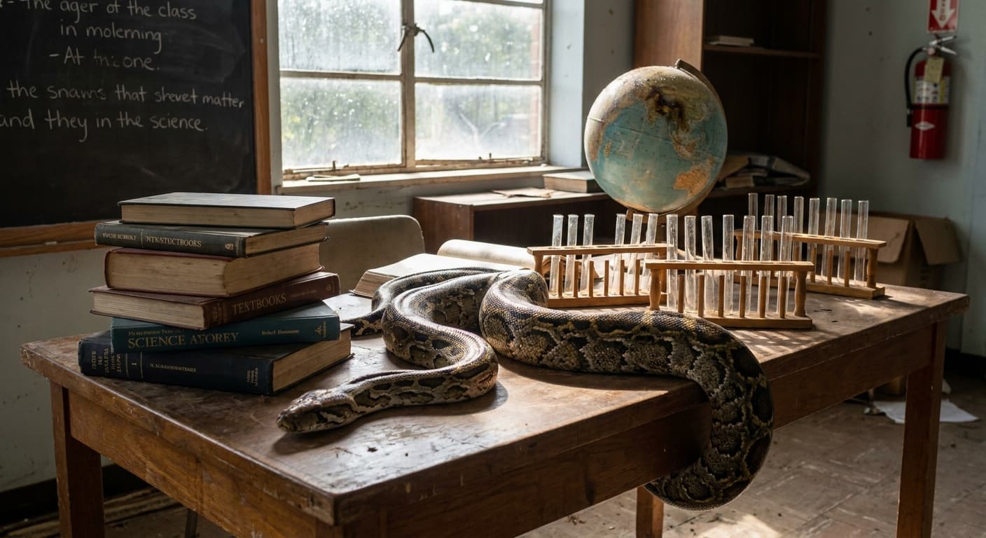 Blame Hiss-tory: Local Python Accused of Setting School Ablaze