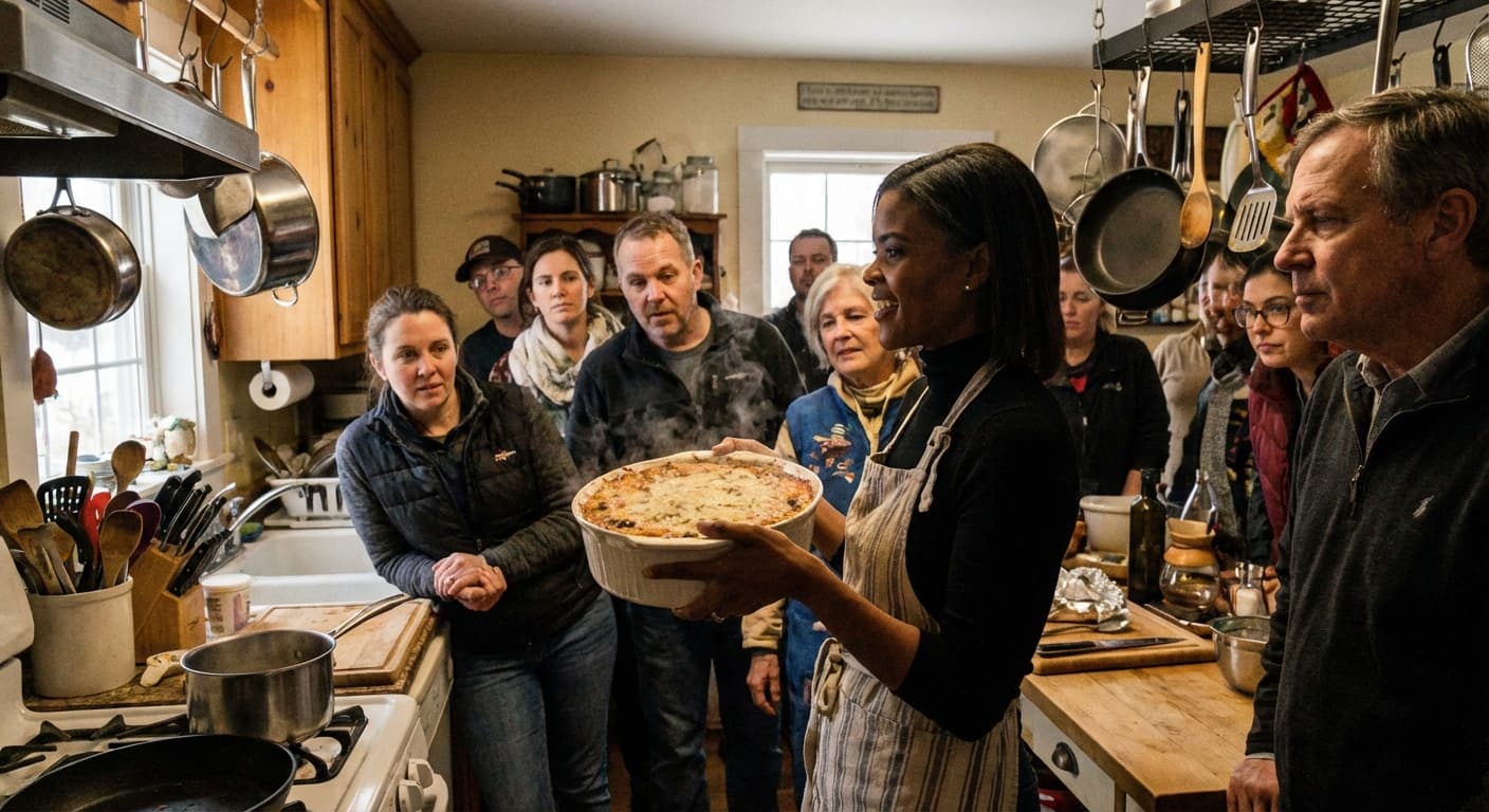 Candace Owens Unveils Series Unveiling Erika Kirk's Secret Casserole Recipe