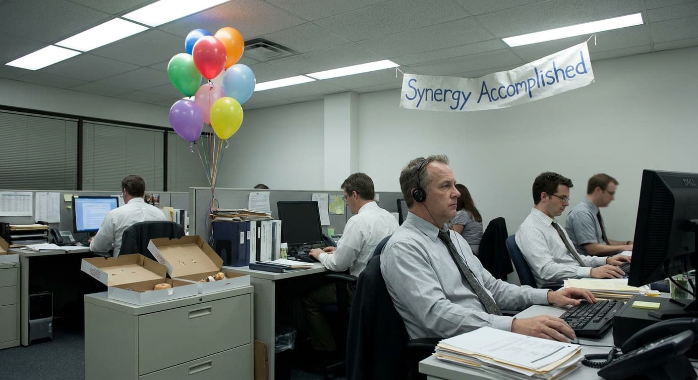 Corporate Synergy Finally Achieved; Entire Office Oblivious