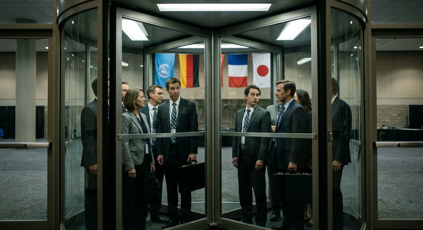 G20 Summit Spins Wildly as Session on Trade Imbalances Accidentally Held in Revolving Door