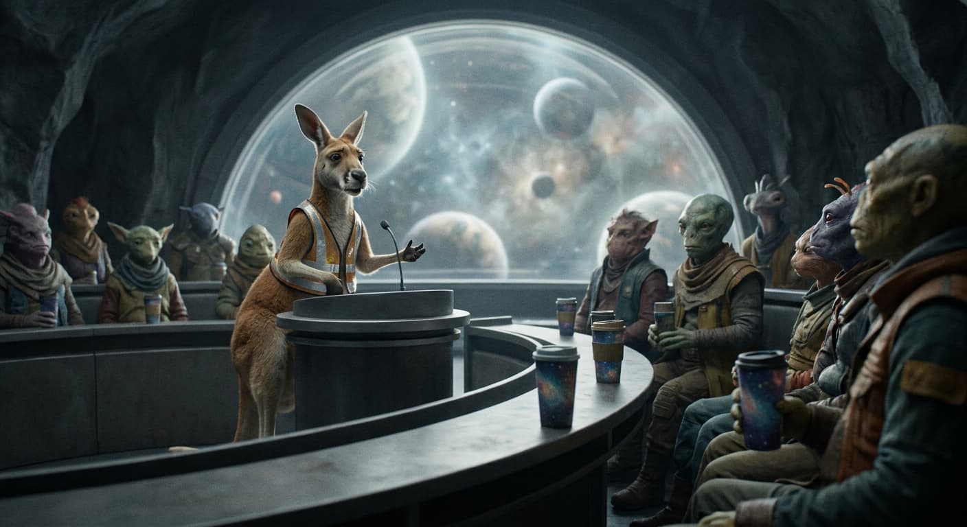 Galactic Court Battle Over Space Joe's Martian Roast and Its Fantastically Faux Acidity