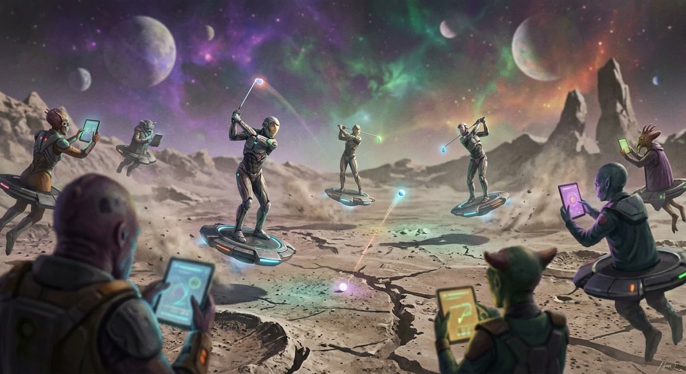 Galaxy Golf Federation Bans Gravity, Sound, and Existence for Ultimate Quiet Tournament