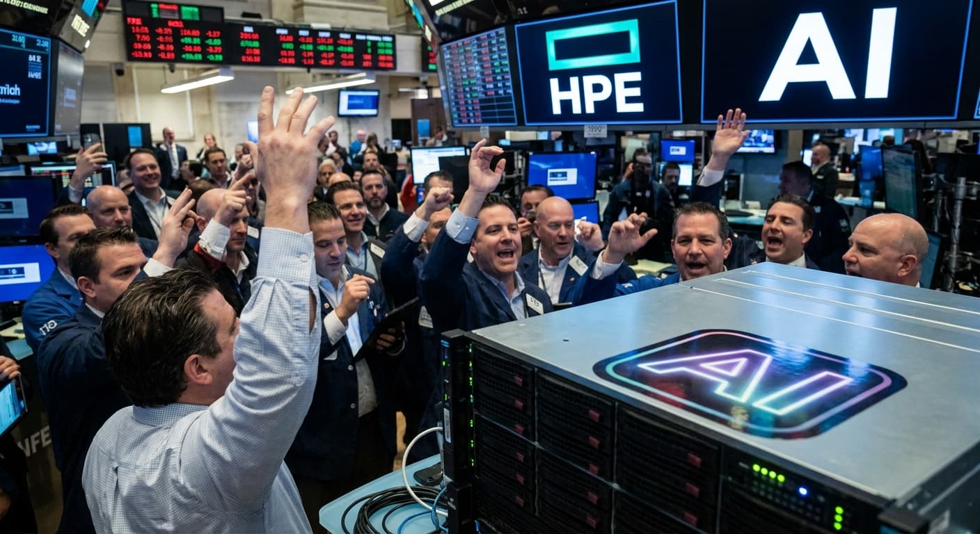 HPE Shares Skyrocket on Revolutionary 'AI Sticker' Business Model