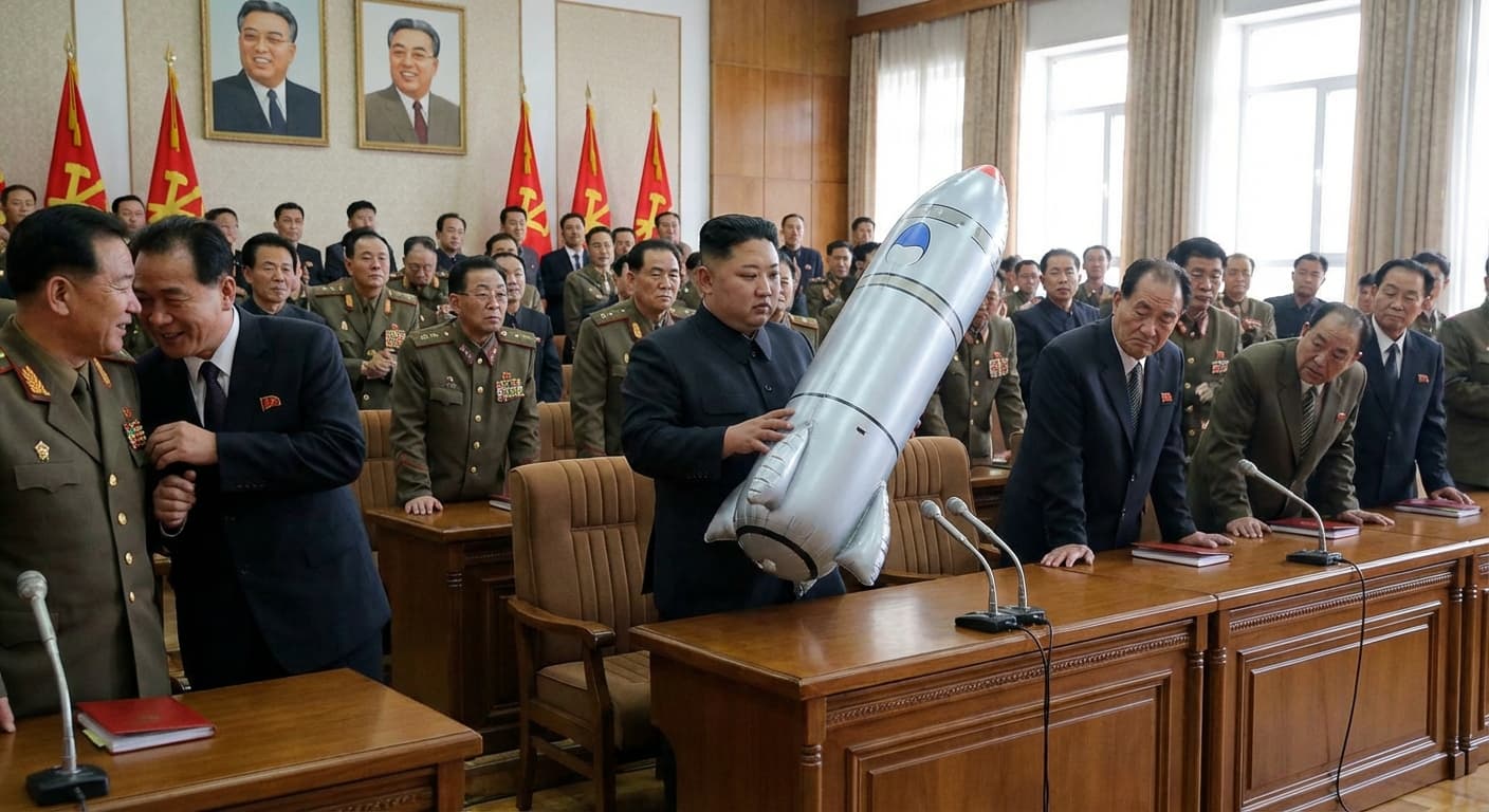 Kim Jong Un Unveils Revolutionary Inflatable Missile Arsenal