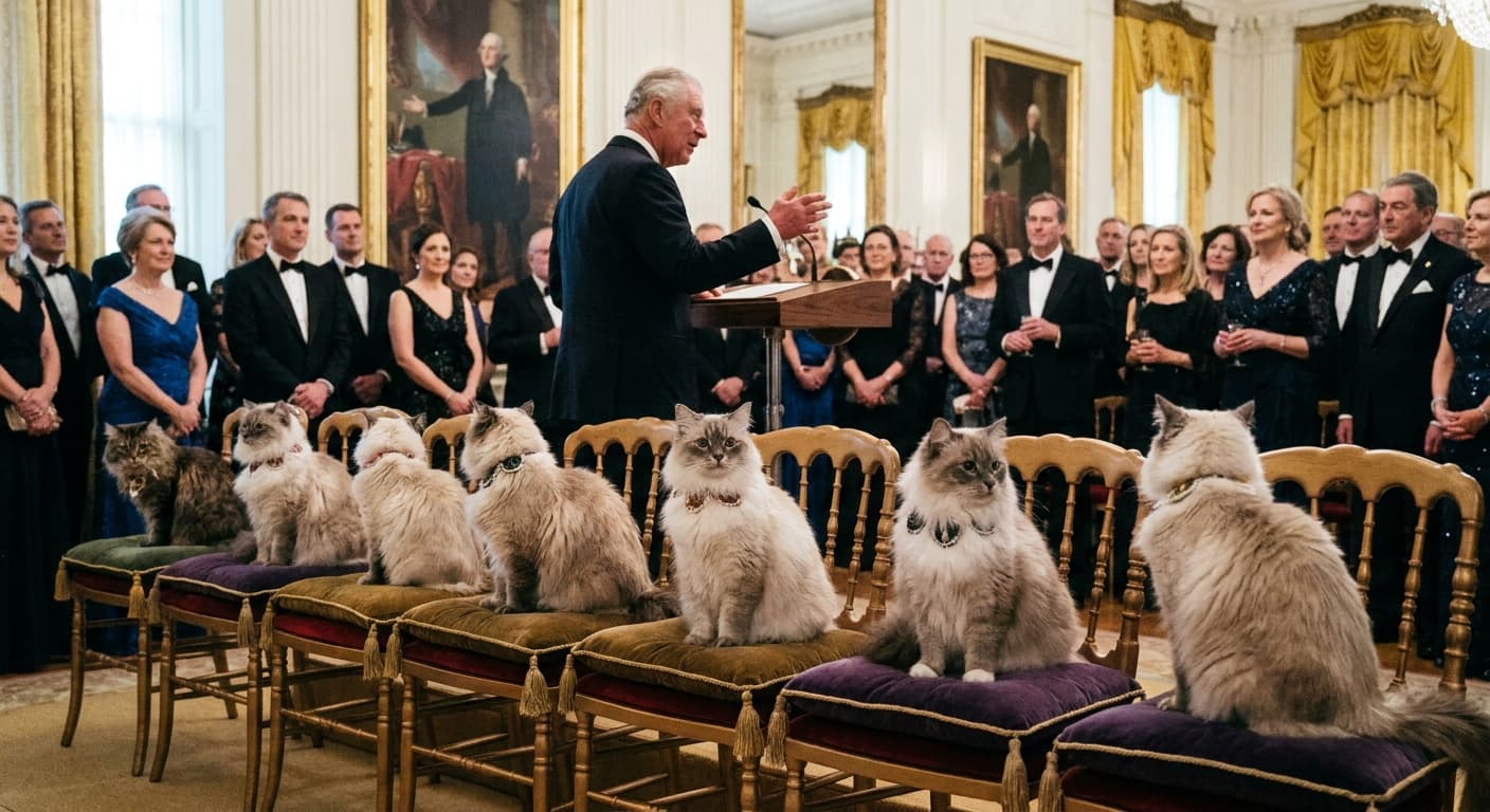 King Charles III to Propose Monarchical Feline Overhaul of U.S. Congress