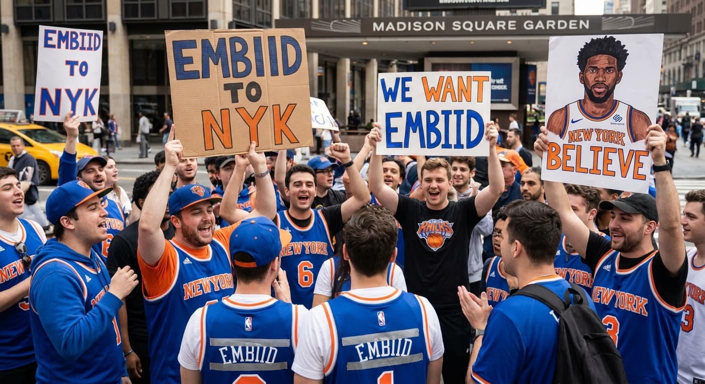 Knicks Fans Seek Joel Embiid Agreement in Madison Square Garden