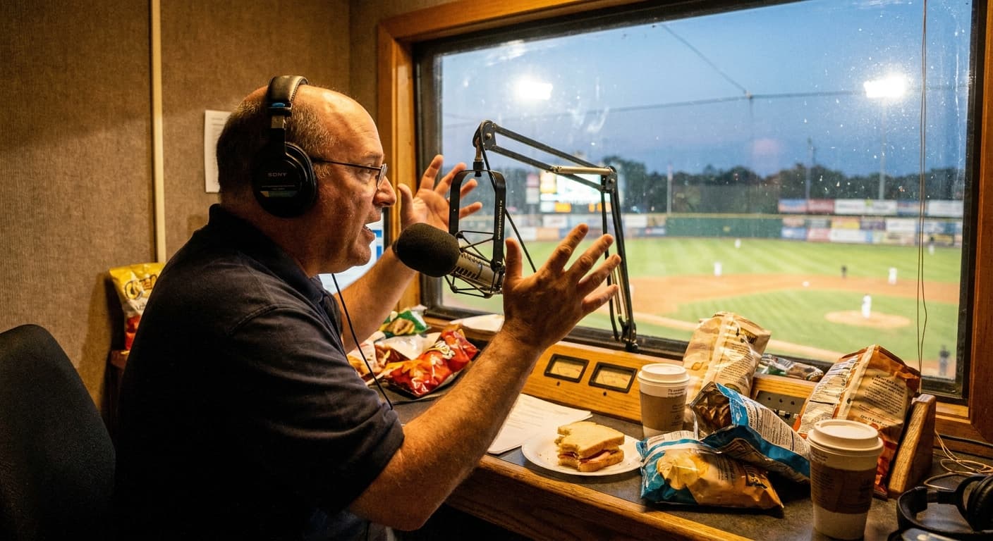 Local Announcer Declares War from Cozy Cabana Over Baseball Slight