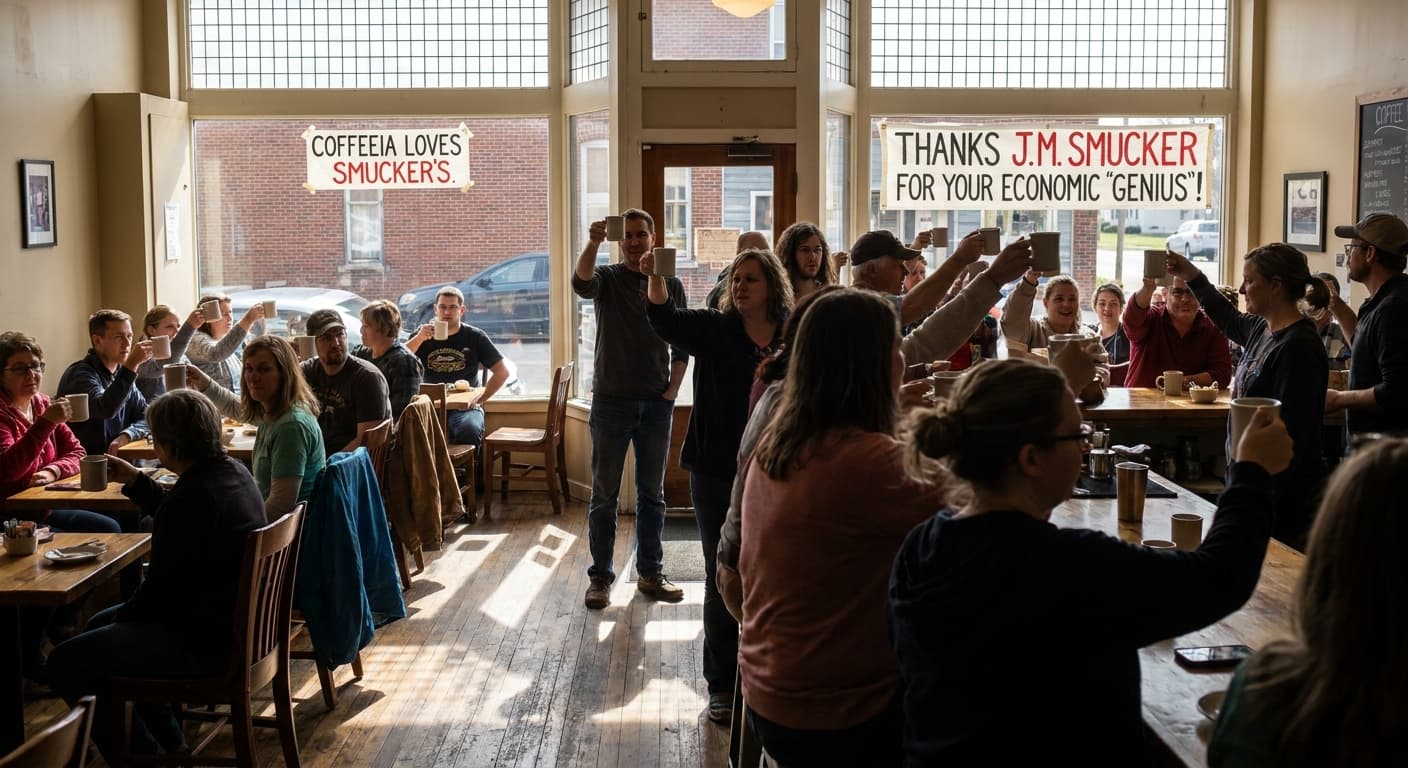 Local Coffee Enthusiasts Declare Holiday Honoring Smucker's Pricing Genius