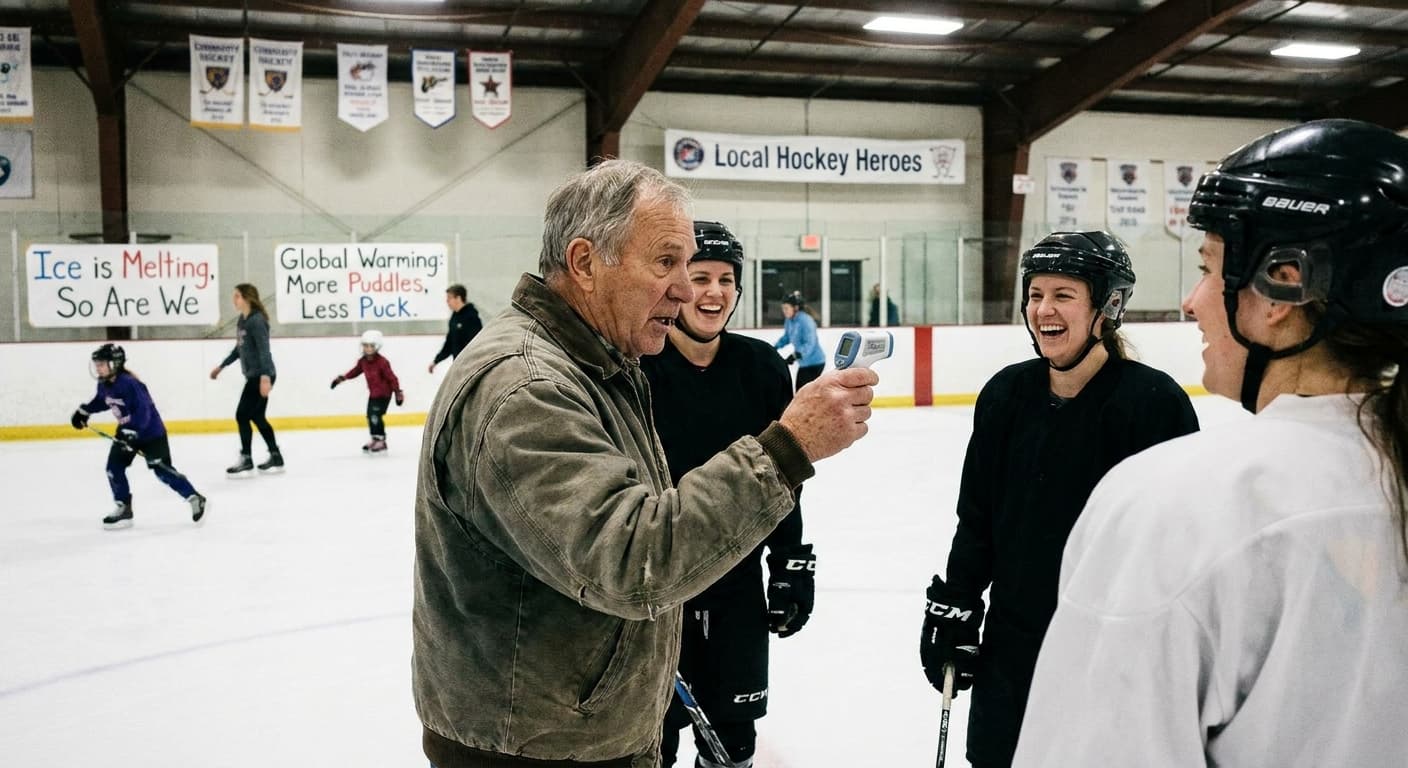 Local Ice Rink Initiates 'Invite Only' Policy to Combat Global Warming