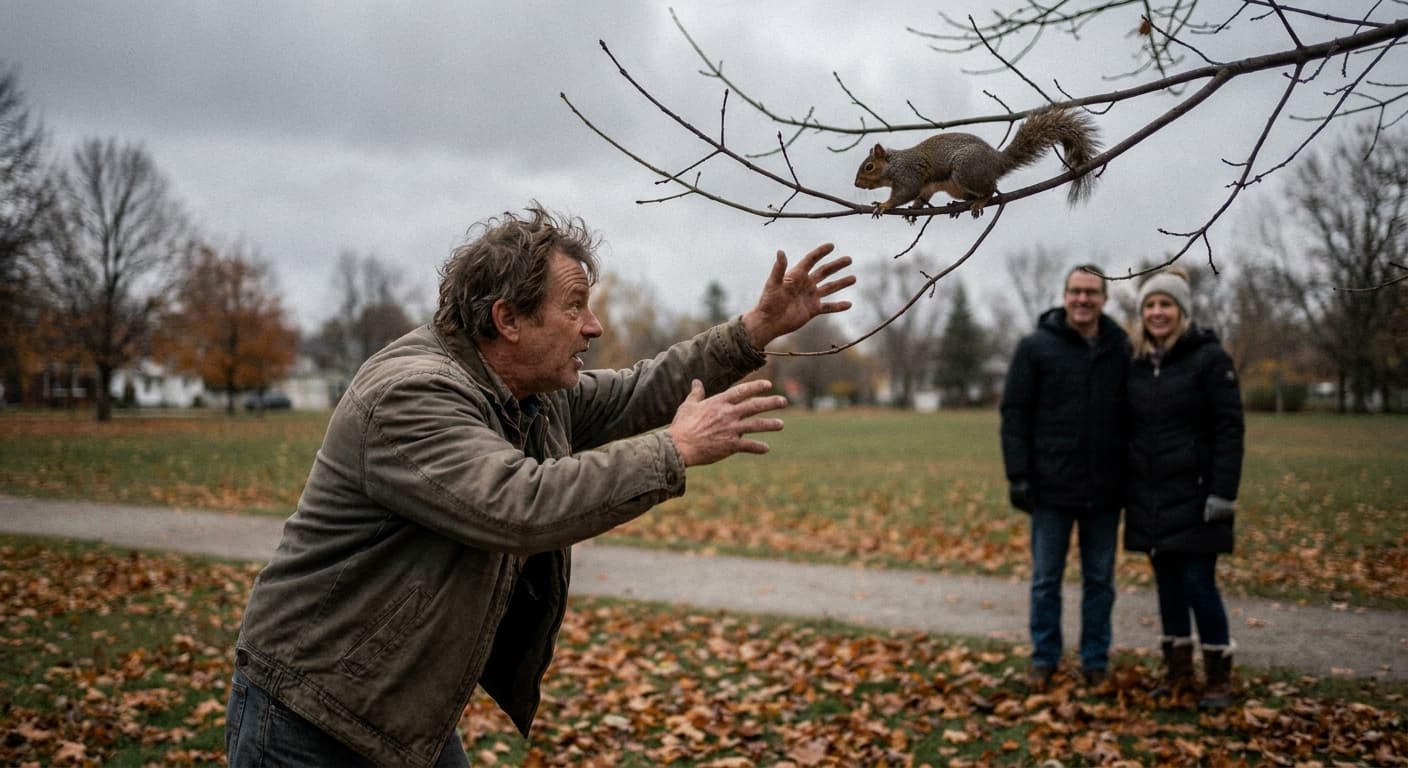 Local Man Claims Victory in Heated Debate with Squirrel, Declines Further Comment