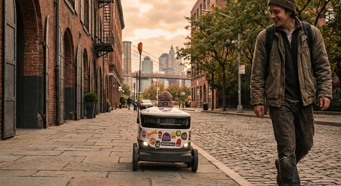 Local Man Develops Deep Bond with Autonomous Delivery Robot