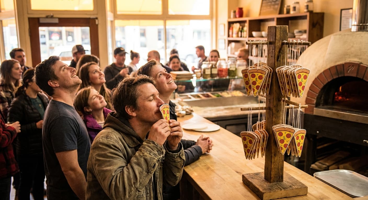 Local Pizzeria Unveils Groundbreaking Pizza-Scented Air Freshener