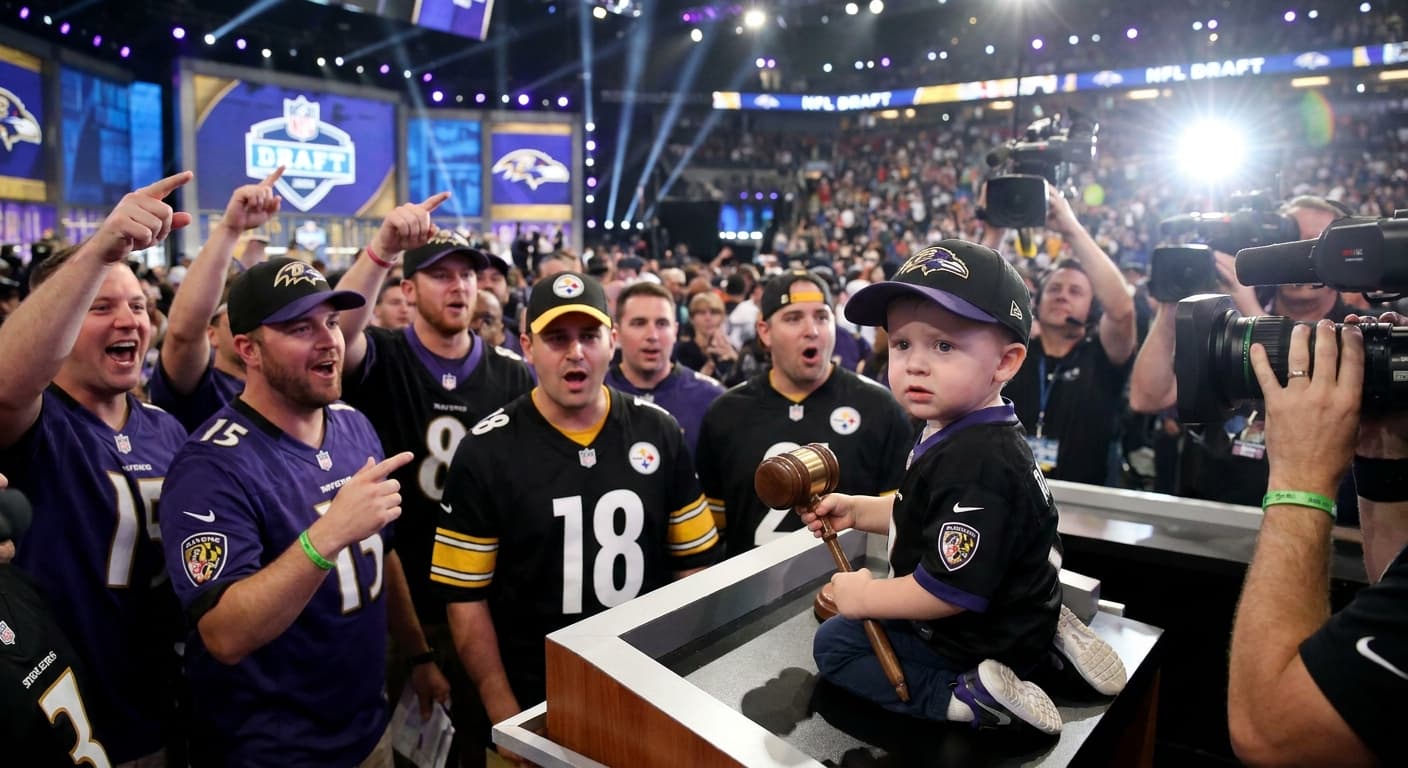Local Toddler Polarizes NFL Draft with Anti-Steelers Tirade