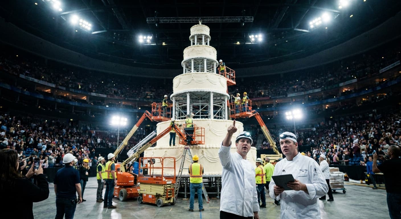 Madison Square Garden Unveils Monstrous Cake as Arena’s Walls Quiver with Anticipation