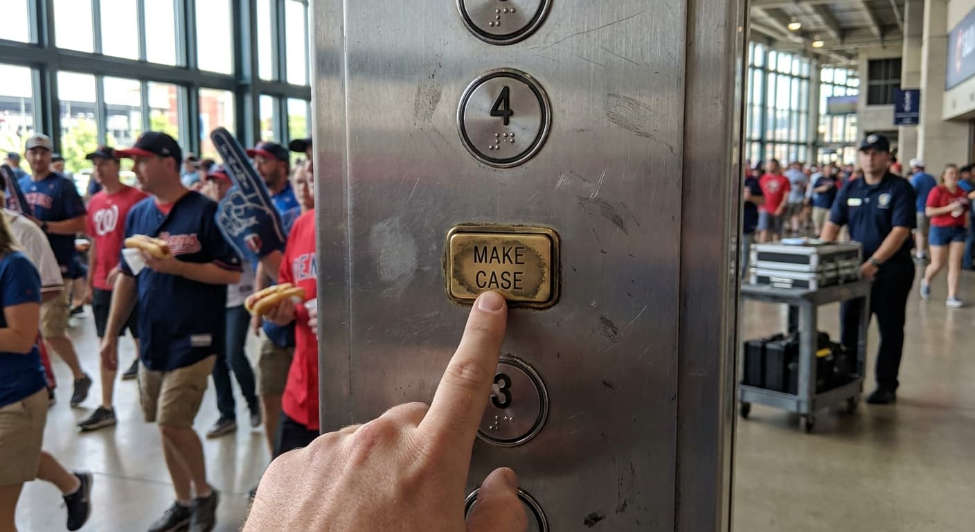 Major League Club Elevates Roster Moves with New 'MAKE CASE' Button in Stadium Elevator