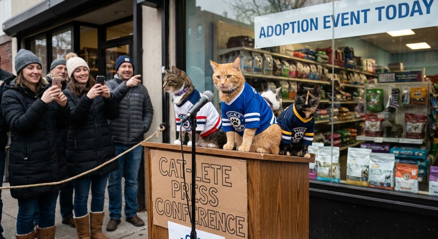 Nation's Cats Demand Equal White House Honours for Feline Hockey Teams