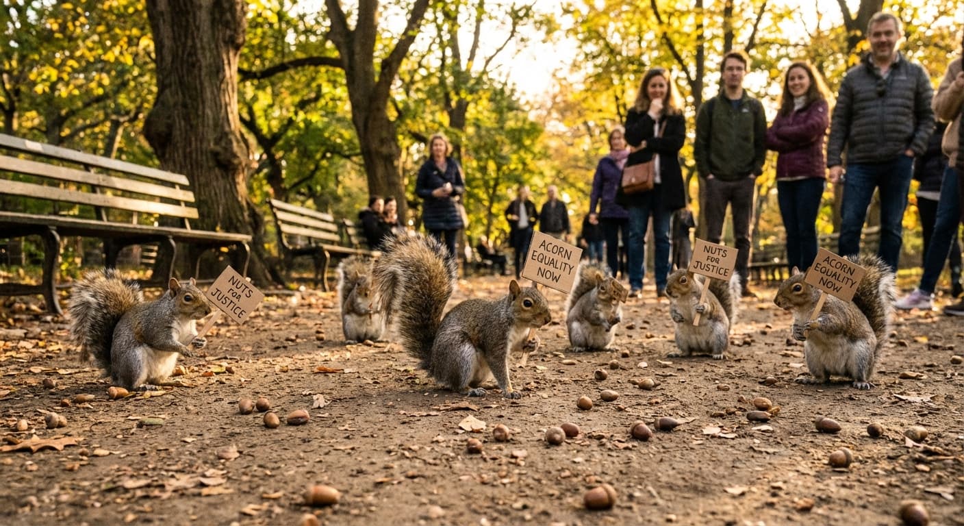 Nation's Squirrels Demand Voting Rights Amid Electoral Turbulence