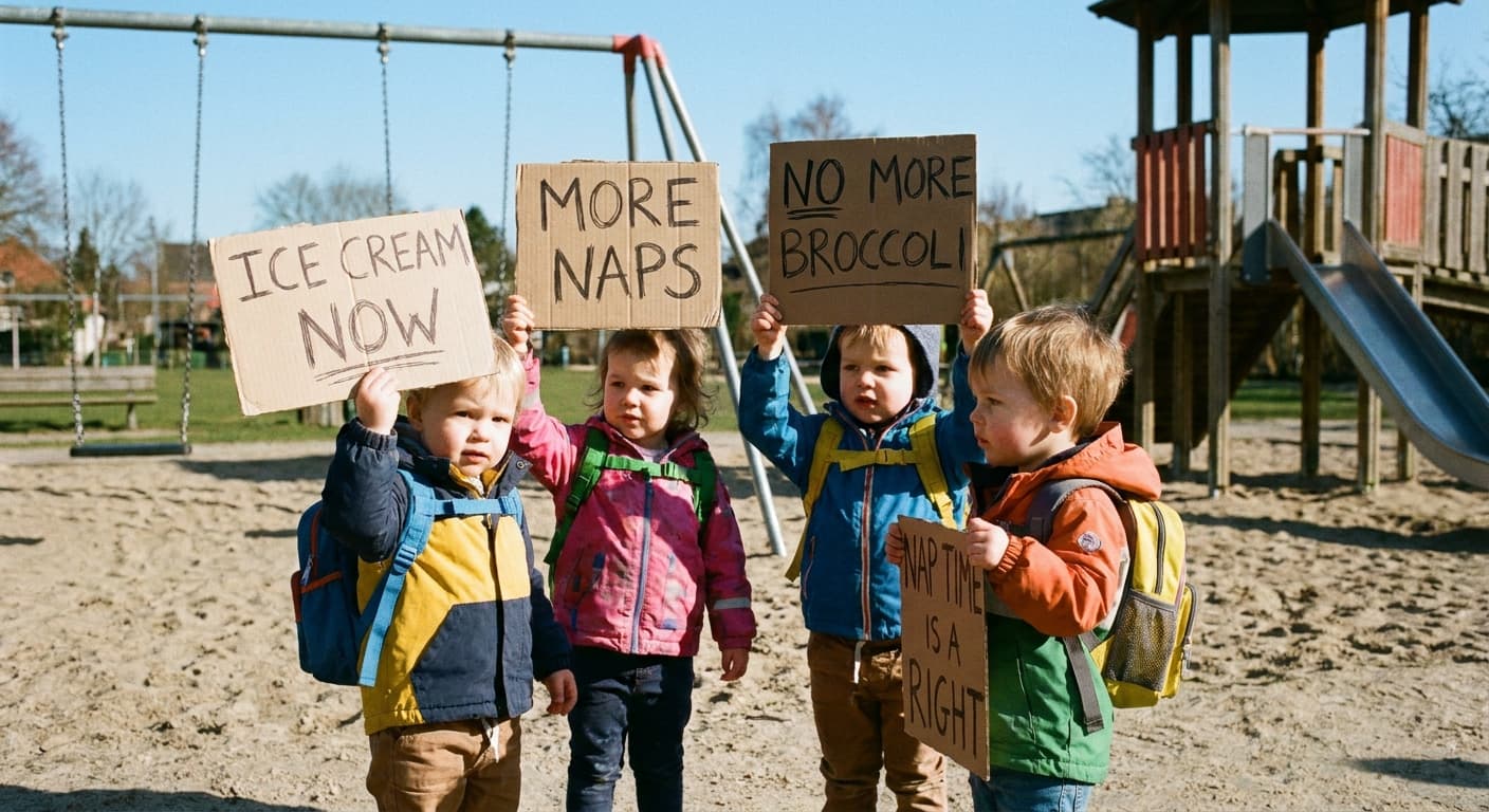 Nation's Toddlers Mobilize Against Medicaid Cuts, Demand Ice Cream as Essential Service