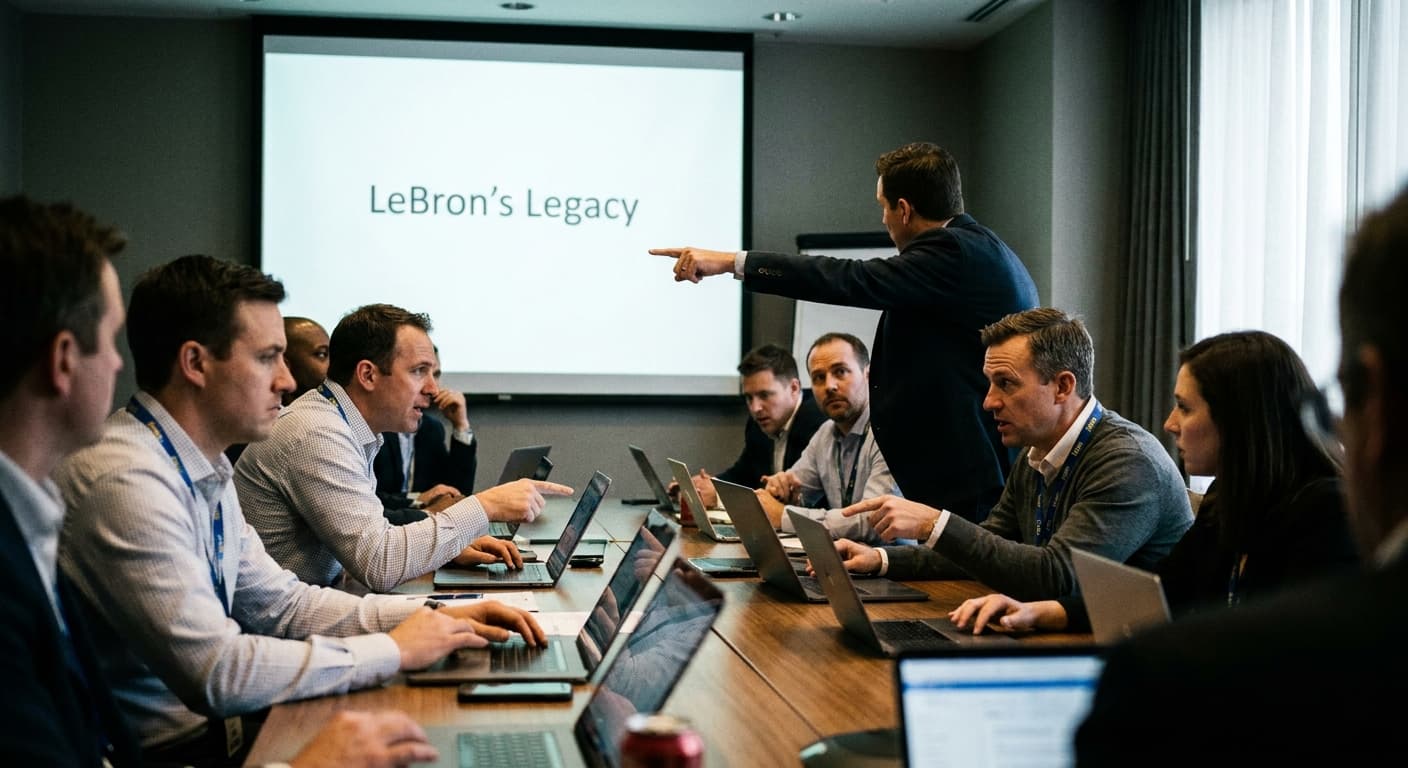 NBA Teams Court LeBron with PowerPoint Promises and Statewide Renaming