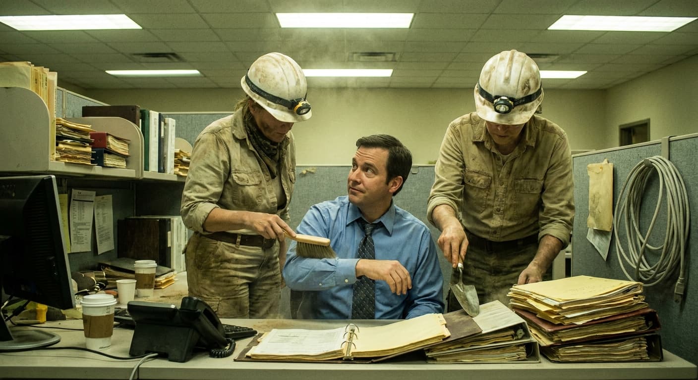 Office Workers Now Considered Desk-Bound Artifacts, Archaeologists Start Cubicle Excavations
