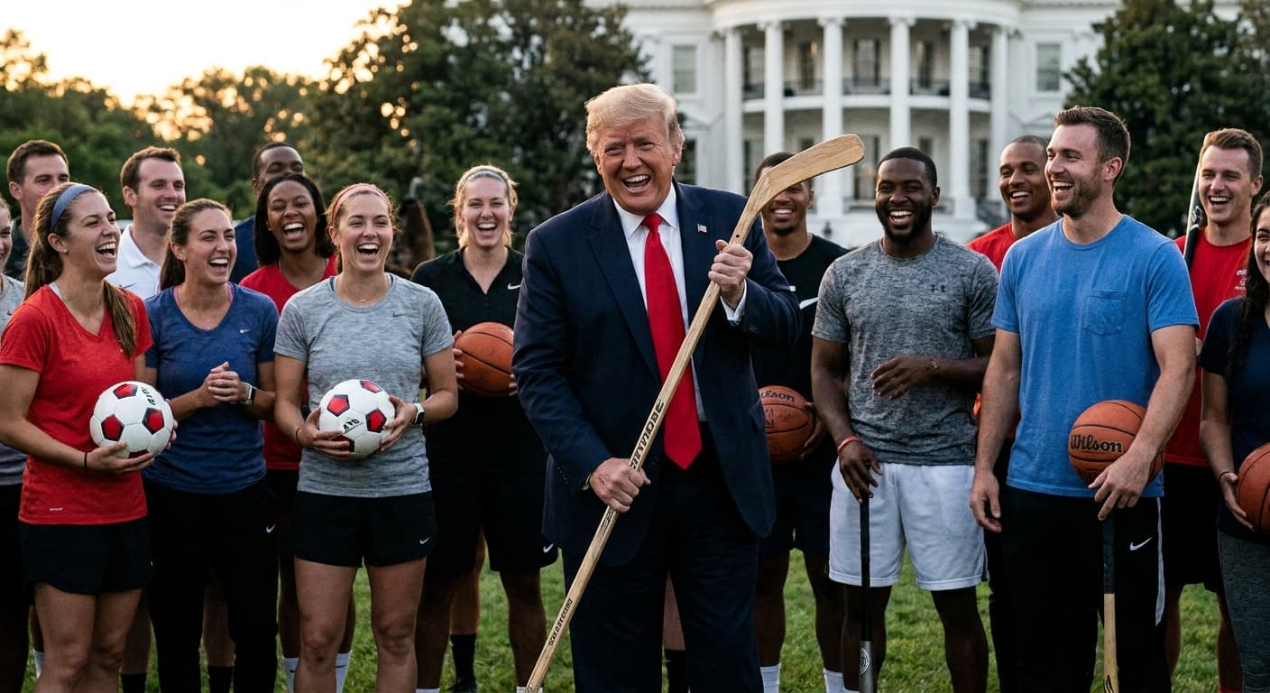 President Unveils 'Hockey Player Impeachment Prevention Act'