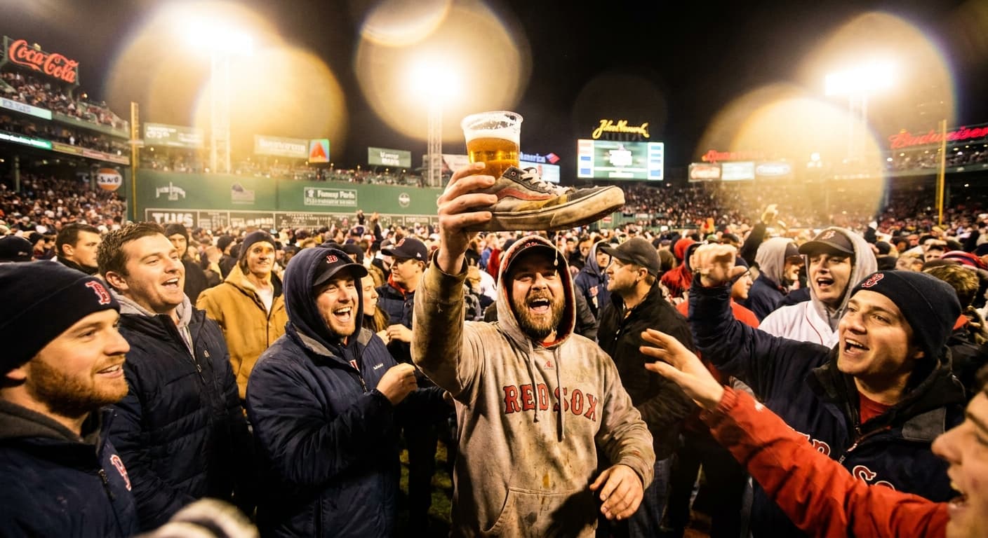 Red Sox Fans Hail Shoe-Chugging Enthusiast as 2026 MVP, Team Nods In Agreement