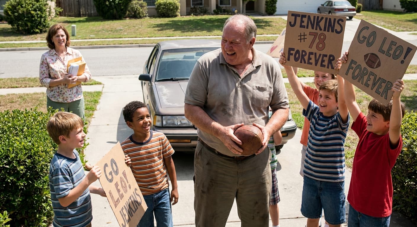 Retired NFL Lineman Returns to Field After Persistent Recruitment Campaign by His Children
