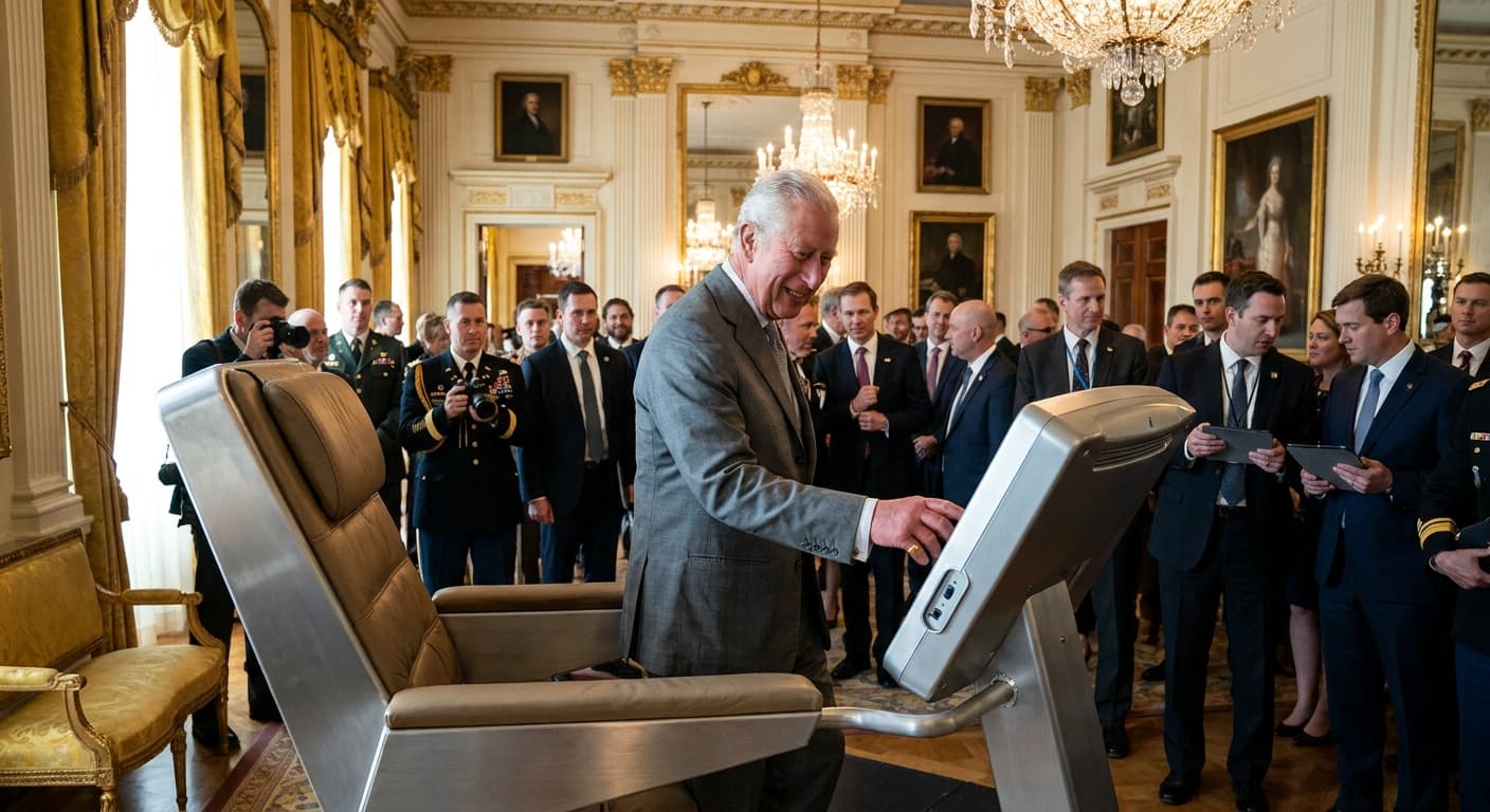 Royal Cushion with Cardiovascular Function: White House Debuts Throne-Treadmill Hybrid