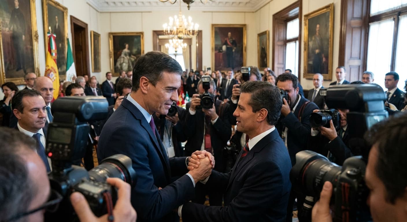 Spain and Mexico Bury the Hatchet with Earth-Shattering Handshake