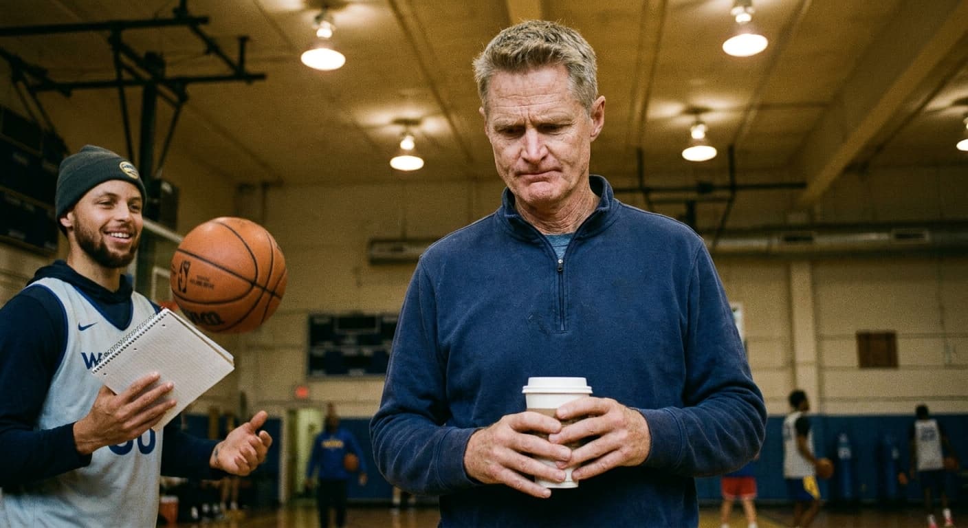 Steve Kerr Torn Between Leaving Warriors and Getting Coffee, Consults Therapist Steph Curry