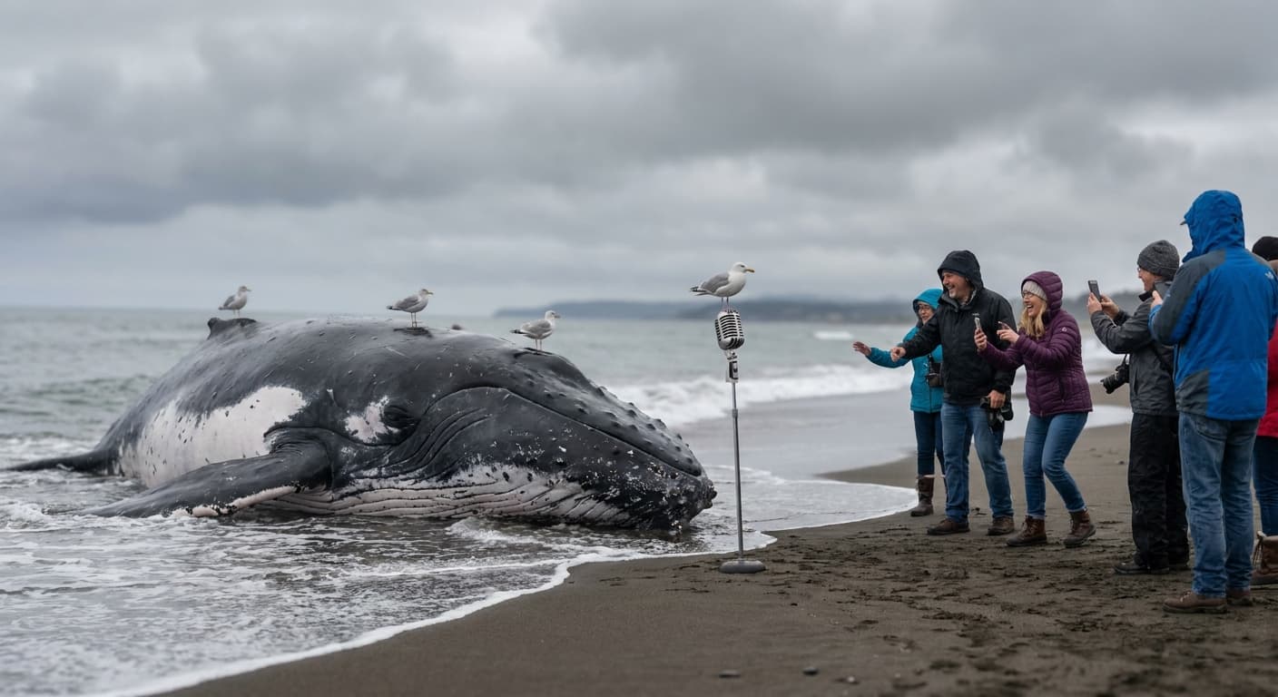 Stranded Humpback Demands Justice, Sues North Sea for Negligence