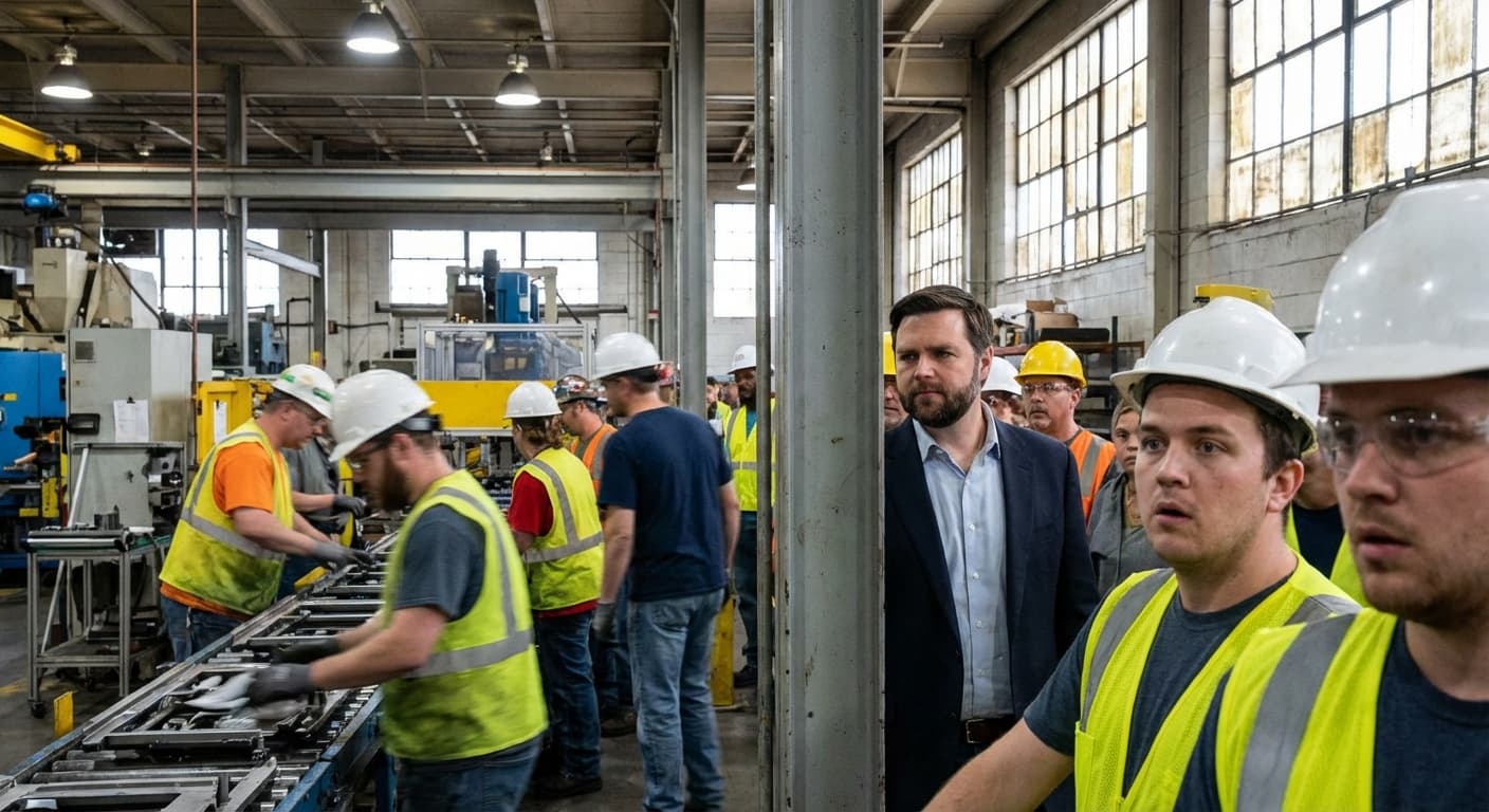 Study: VP JD Vance's Factory Tours Boost Productivity by 300%