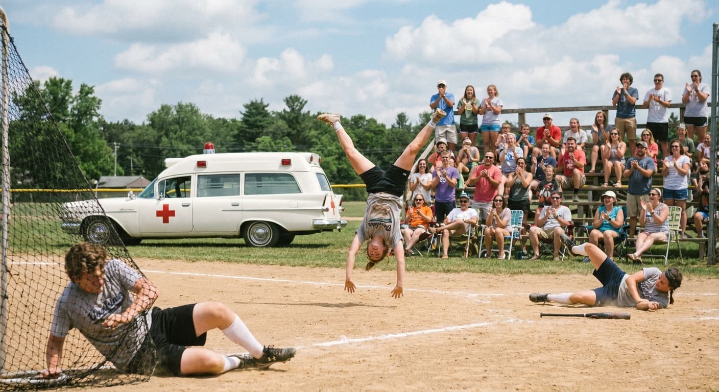 Top 10 Injuries Sustained on Day 1 of Camp Barstool 2026 Softball, Ranked by Preventability