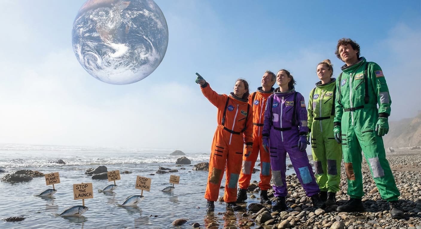Triumphant GalactaNaut Crew Demands Cosmic Therapy for Deep-Space Blues