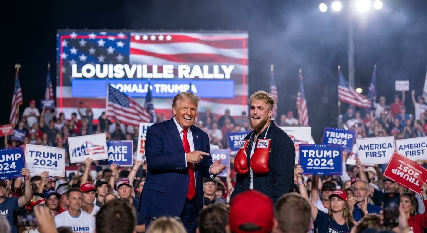 Trump and Jake Paul Unite at Kentucky Rally Amid Rising Gas Prices