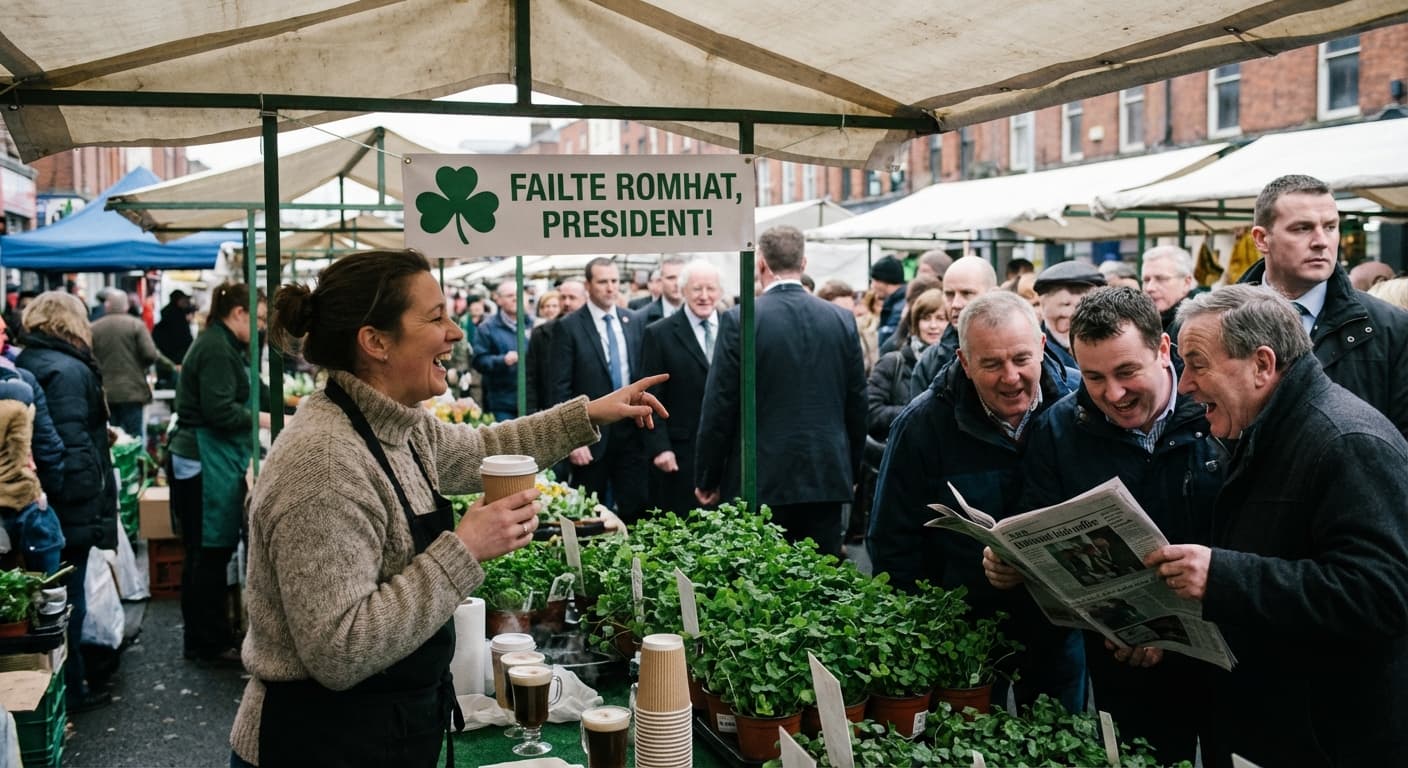 Trump's Irish Visit Expected to Boost Shamrock Sales and Lore-Based Diplomacy