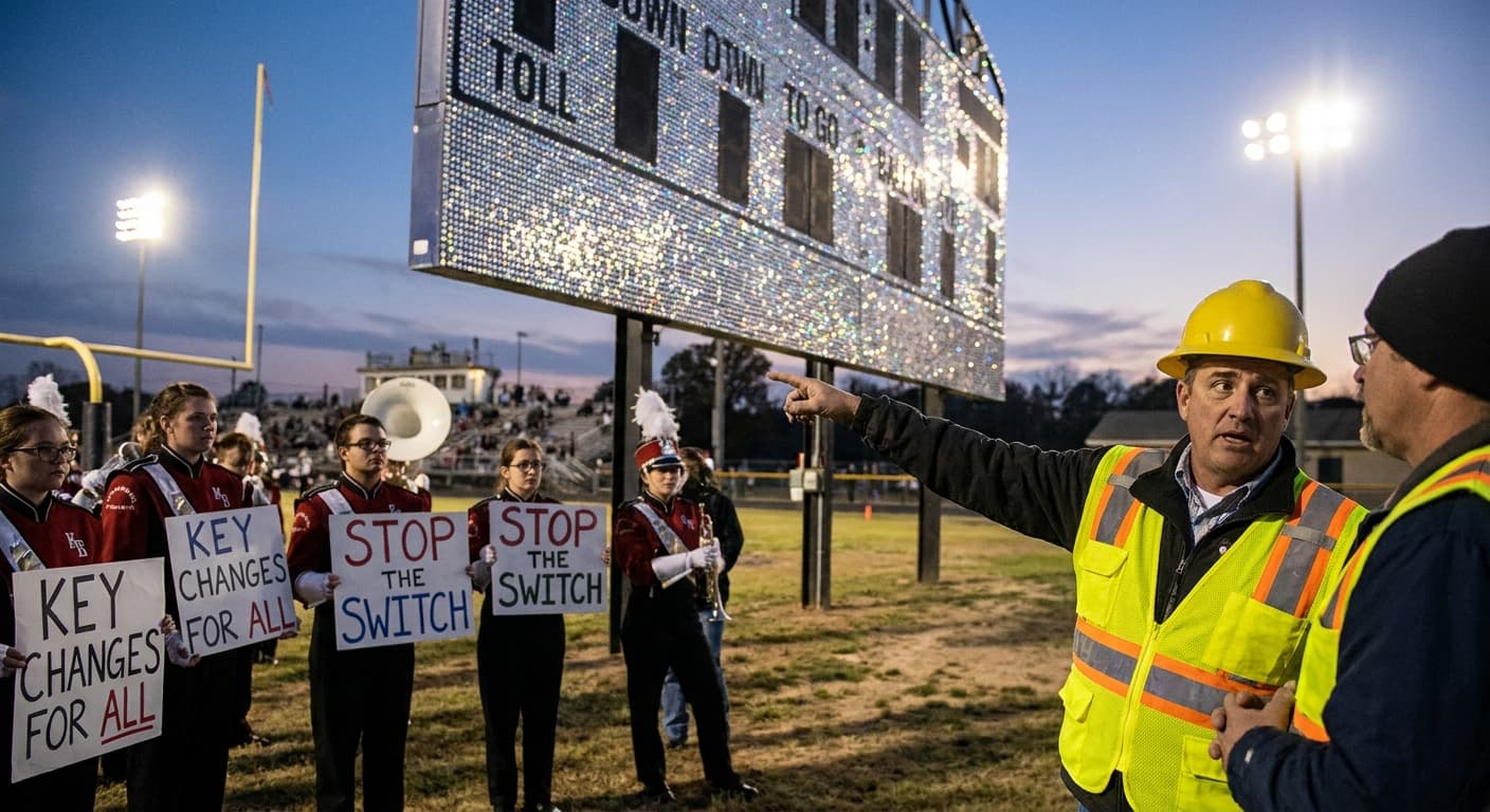 University Honors Country Legend, Debuts 40-Foot Rhinestone Scoreboard