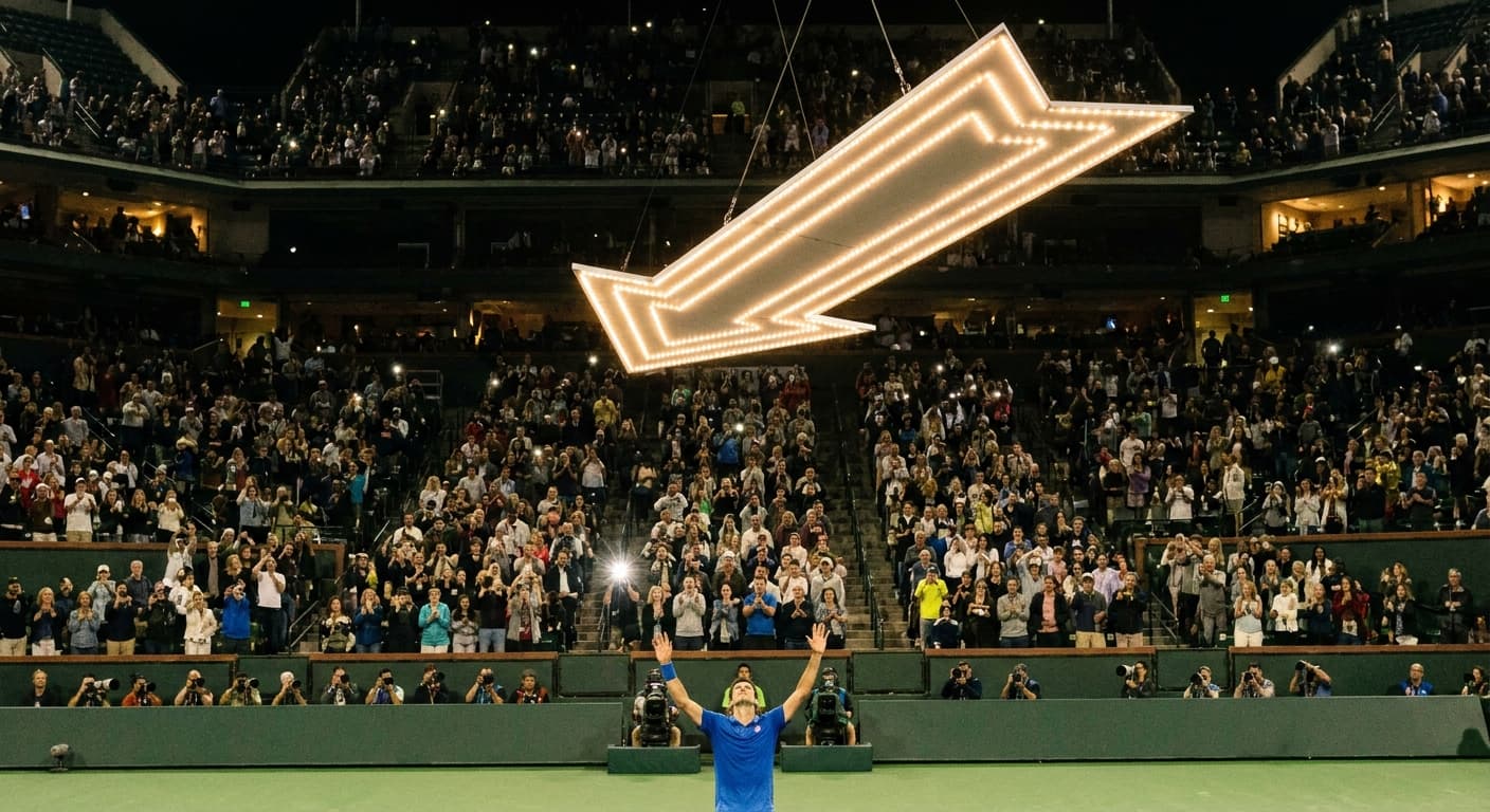US Open Innovates with Giant Arrow Scoreboard in Absurd Fashion
