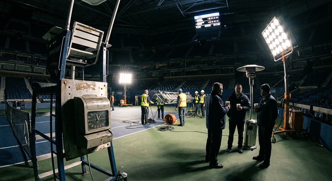 US Open Redefines Night Tennis as Industrial Labor Under Labor Law