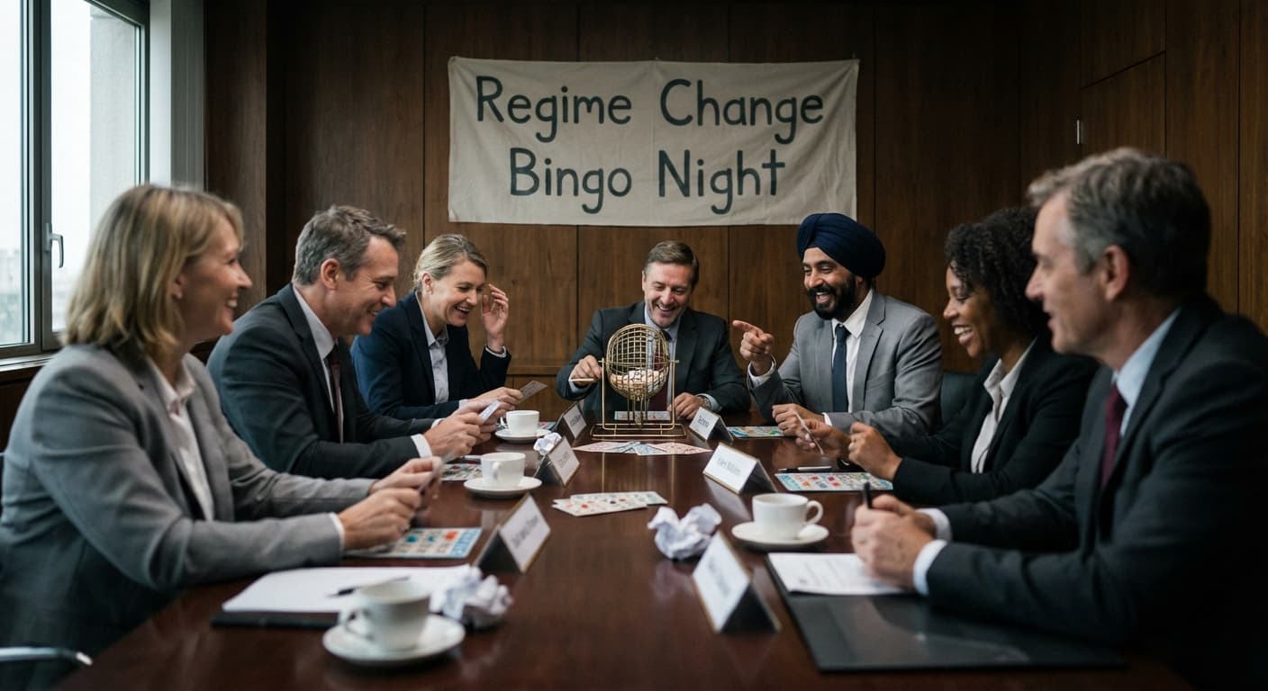 U.S. Unveils Regime Change Bingo Card Amid Global Uncertainty
