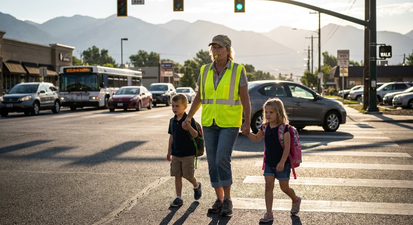 Utah Crossing Guard Declared Last Functioning Government Branch