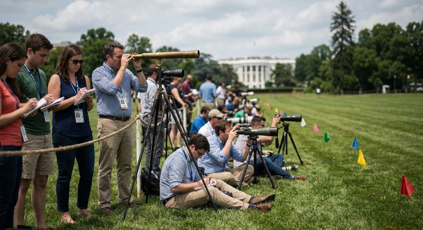 White House Briefing Now Exclusive to Telescope-Toting Journalists