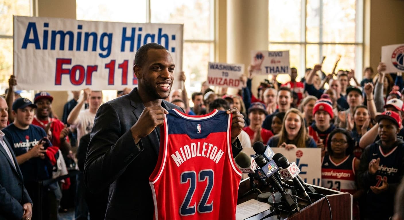 Wizards Sign Khris Middleton in Monumental Pursuit of Coveted 11th Seed