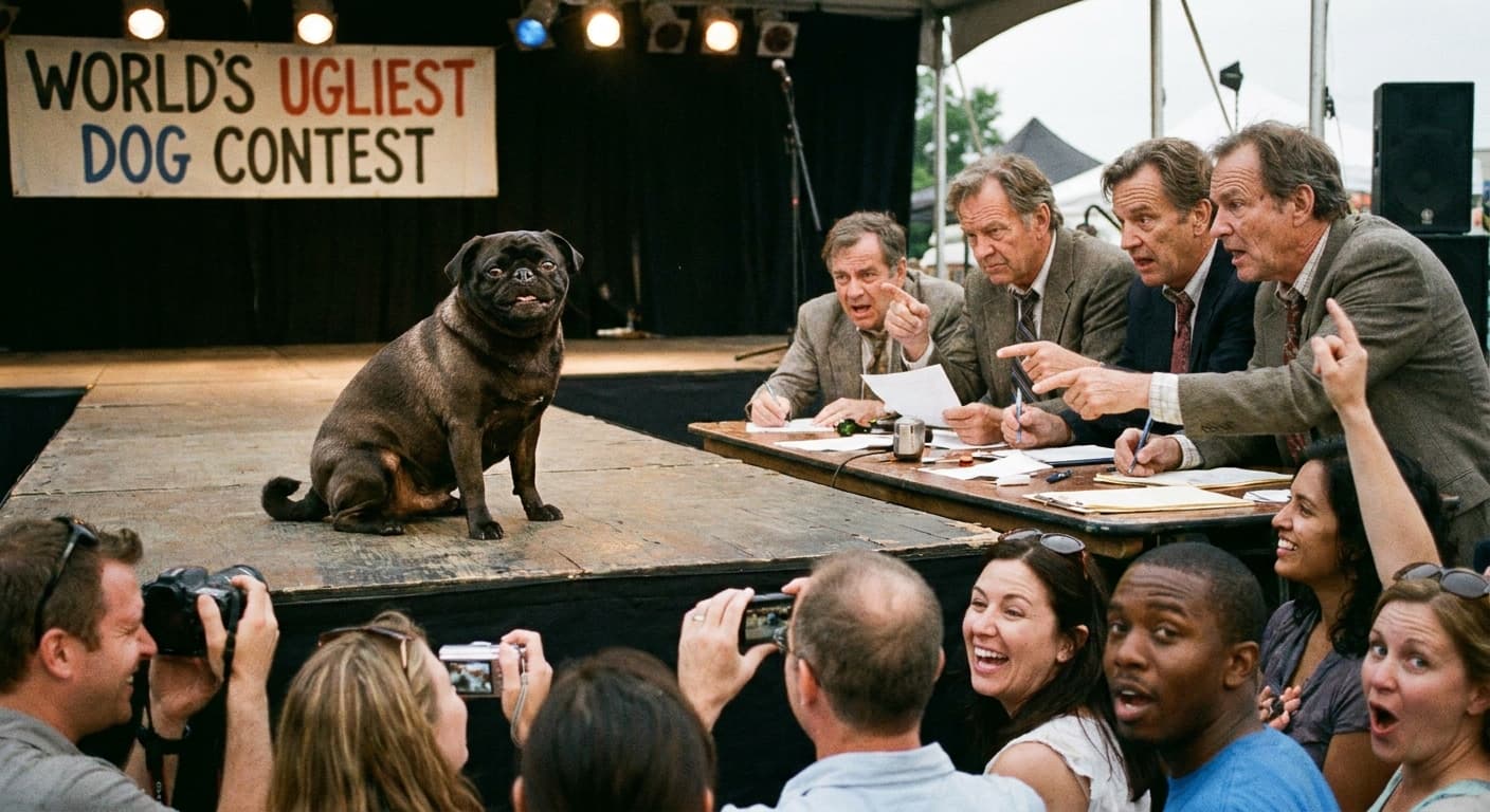 World’s Ugliest Dog Contest Shaken by Scandal: Handsome Pug Sows Chaos